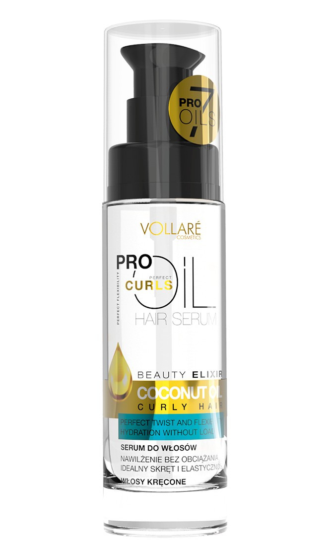 Олія для кучерявого волосся з кокосом Vollare 30ml (dSAY12484)