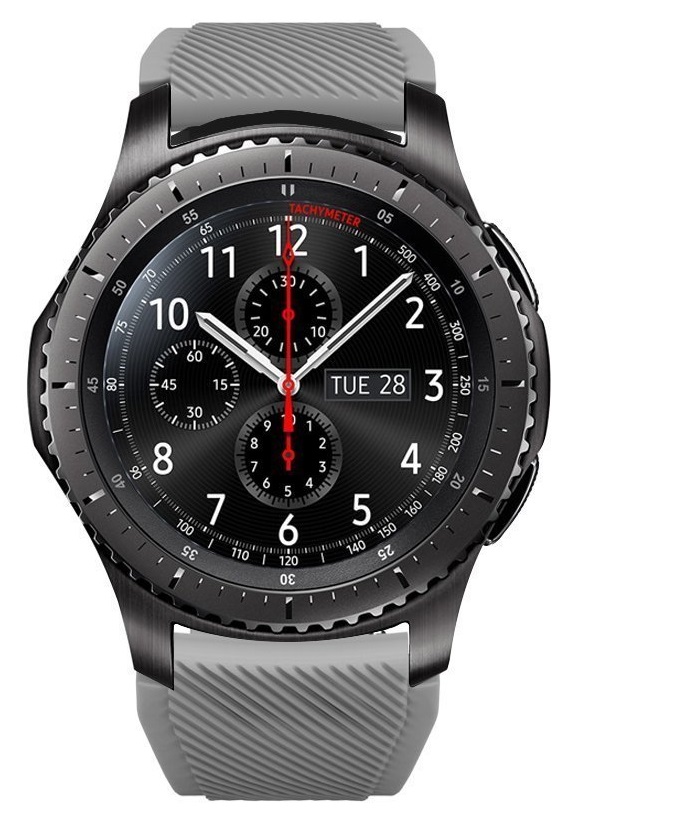 Ремінець 22 мм BeWatch ECO для Samsung Galaxy Watch 46mm | Samsung Gear S3 Темно-сірий (1021114.3)