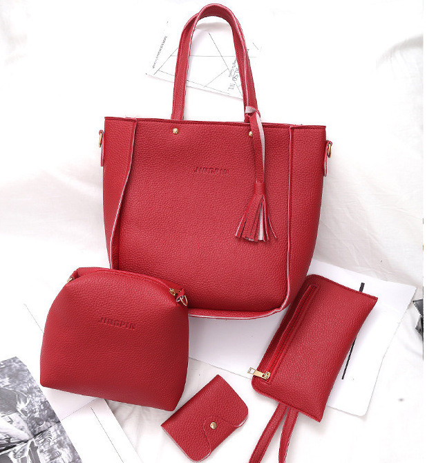Женский набор сумок AL-7463-35 Красный 4 шт