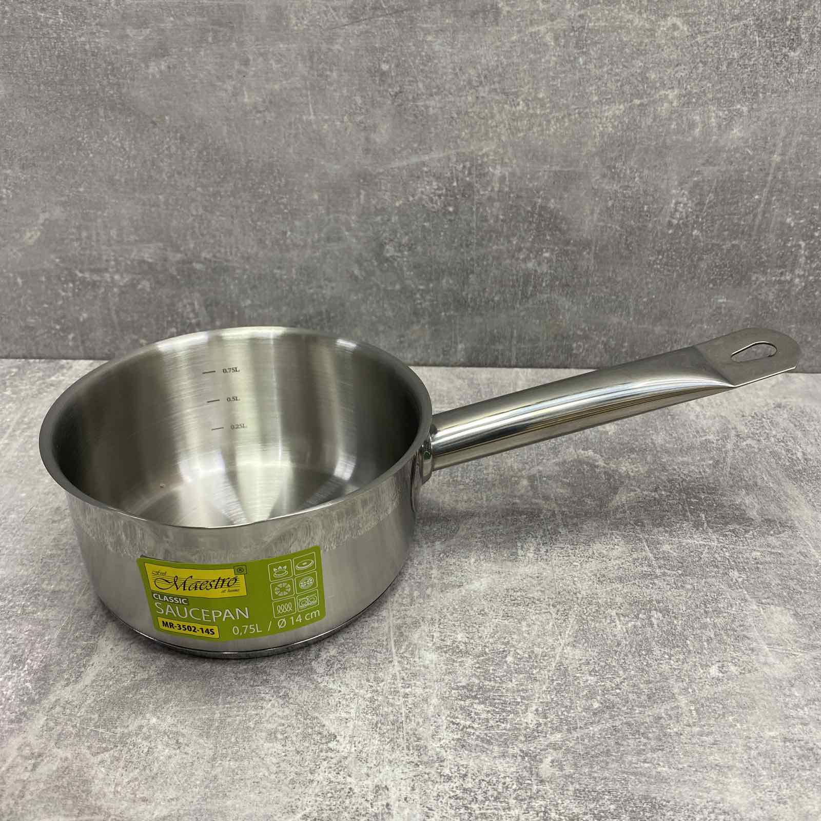 Ковш из нержавеющей стали Maestro MR-3502-14S 0,75 л 14 см