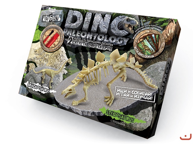 Набір для проведення розкопок DINO PALEONTOLOGY Стегозавр DP-01-01 Dankotoys (DP-01-01,02,0)