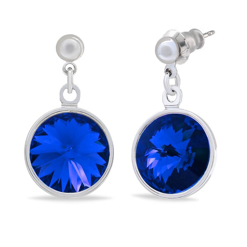 Сережки KOBI Rivoli Kolo 12 мм зі Swarovski (7740-1076-06-32)