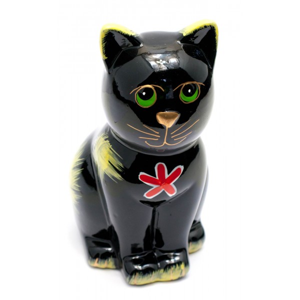Скарбничка керамічна Кіт Чорна (44008)