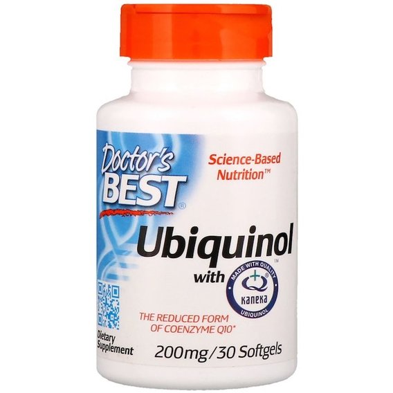 Коэнзим Doctor's Best Ubiquinol with Kaneka 200 mg 30 Softgels DRB-00274