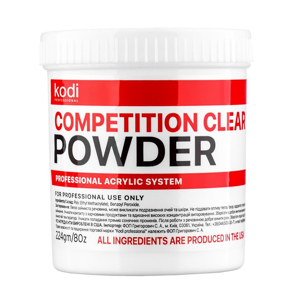 Акриловая пудра Kodi Professional Competition Clear Powder 224 г Прозрачный (00-00062081)