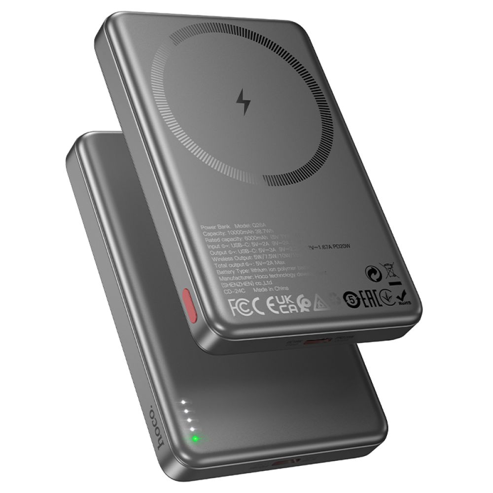 Універсальна мобільна батарея Hoco Q26A Joy 10000mAh Metallic Gray (35148_3345044)