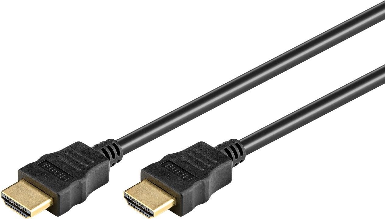 Кабель монітора-сигнальний Gutbay HDMI M/M  1.0m HS+HEC+ARC 4K@30Hz D=6.0mm Gold чорний (78.01.4427)