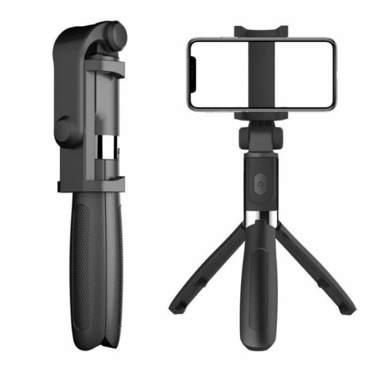 Трипод - тринога Selfie Stick Apexel L01 bluetooth Чорний (300466)