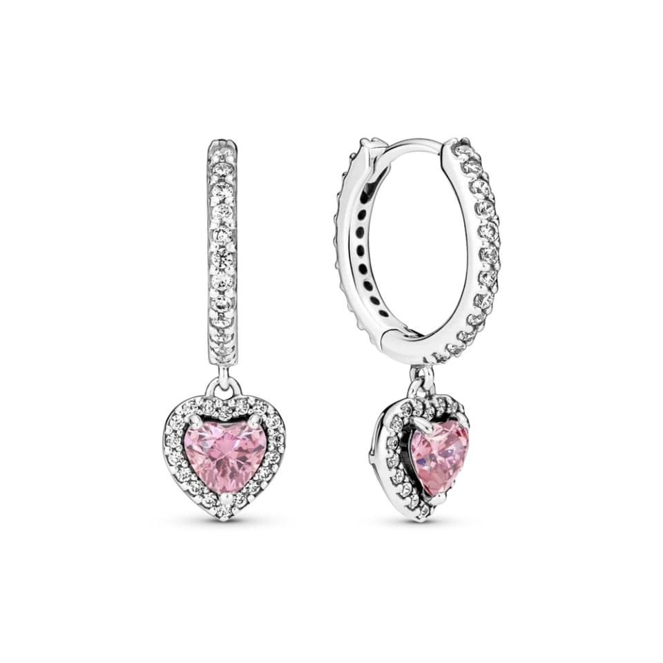Серьги No Brand Сердце с блестящим ореолом 291445C01 (2558057729)