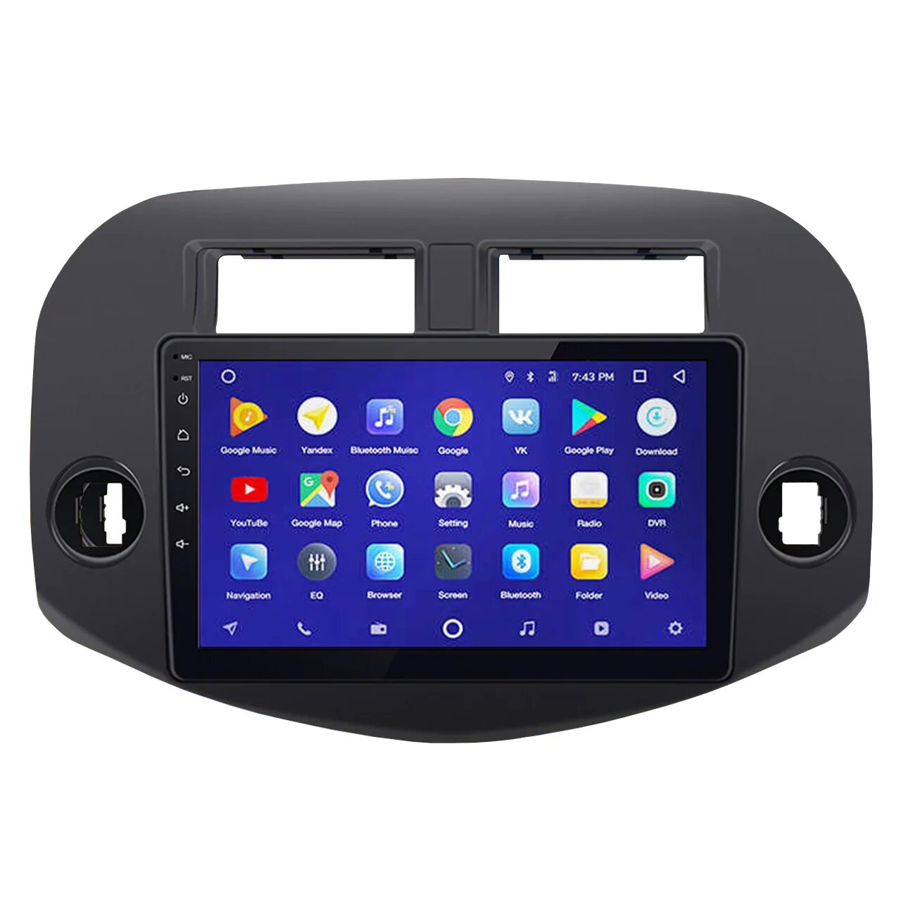 Магнітола штатна 10 дюймів Toyota RAV4 45 Вт 1+16 ГБ GPS USB-DVR Hands Free Bluetooth (4003-11396)
