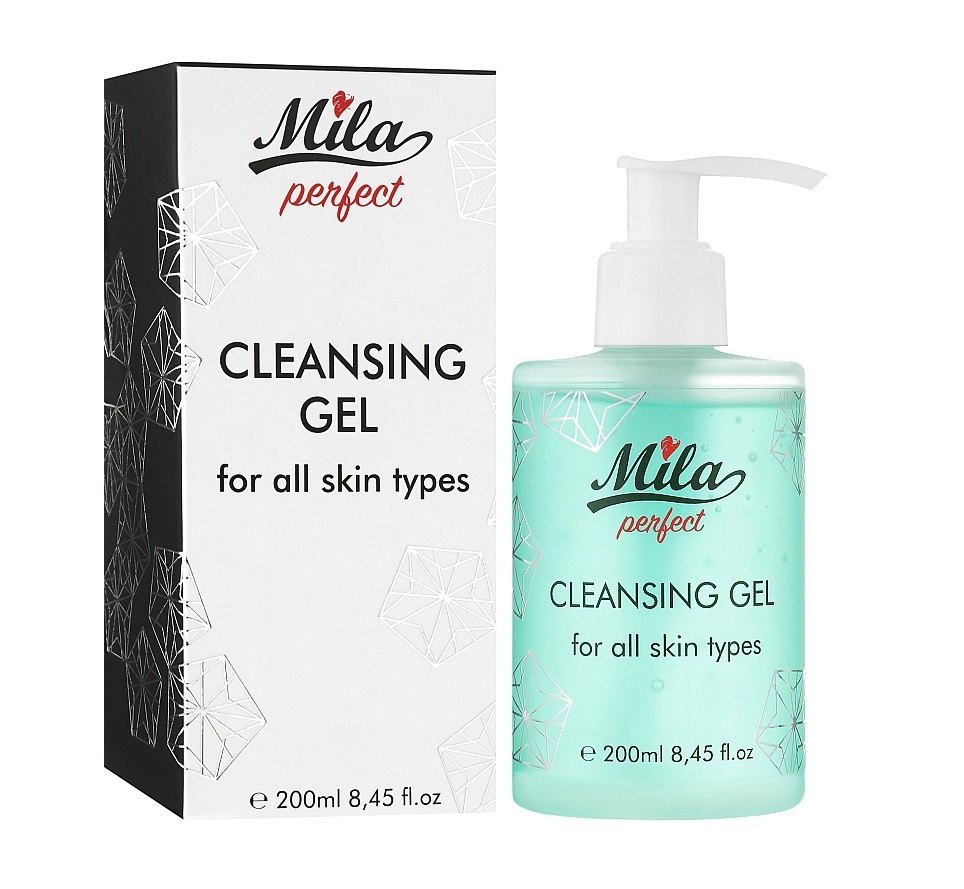 Гель для очищення всіх типів шкіри Mila perfect Fase Cleansing gel 200 мл (3702261418200)