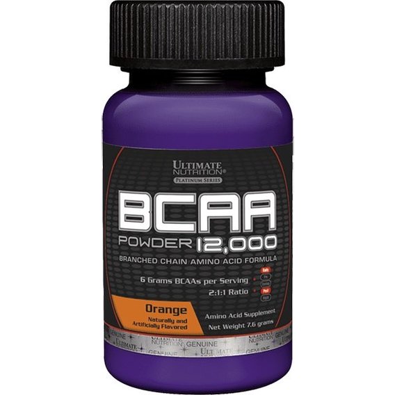 Аминокислота BCAA для спорта Ultimate Nutrition Flavored BCAA 12,000 Powder 7,6 g /1 servings/ Orange