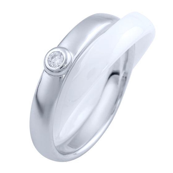 Серебряное кольцо SilverBreeze с керамикой (1765043) 18 размер