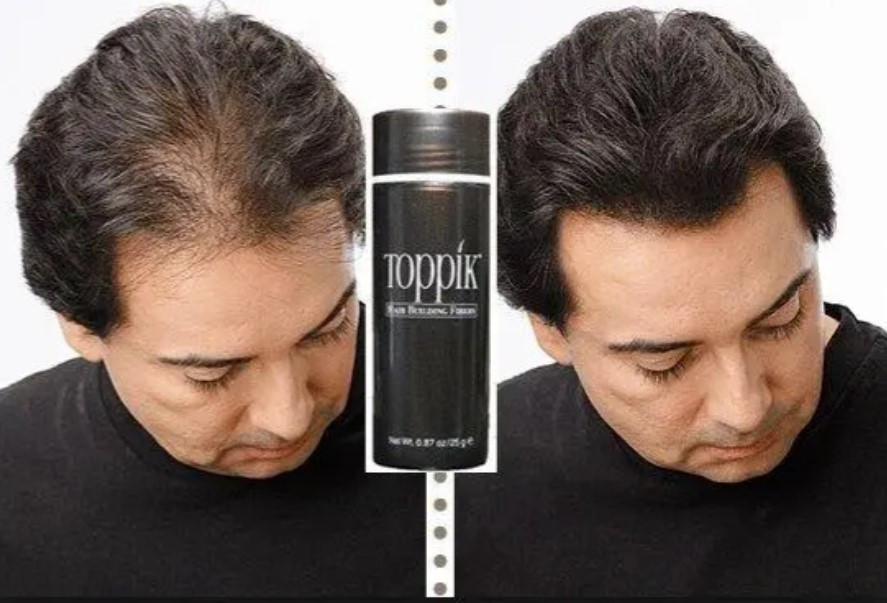 Загуститель для волос пудра Toppik Hair Building Fibers черный black 27.5 г (b-01)