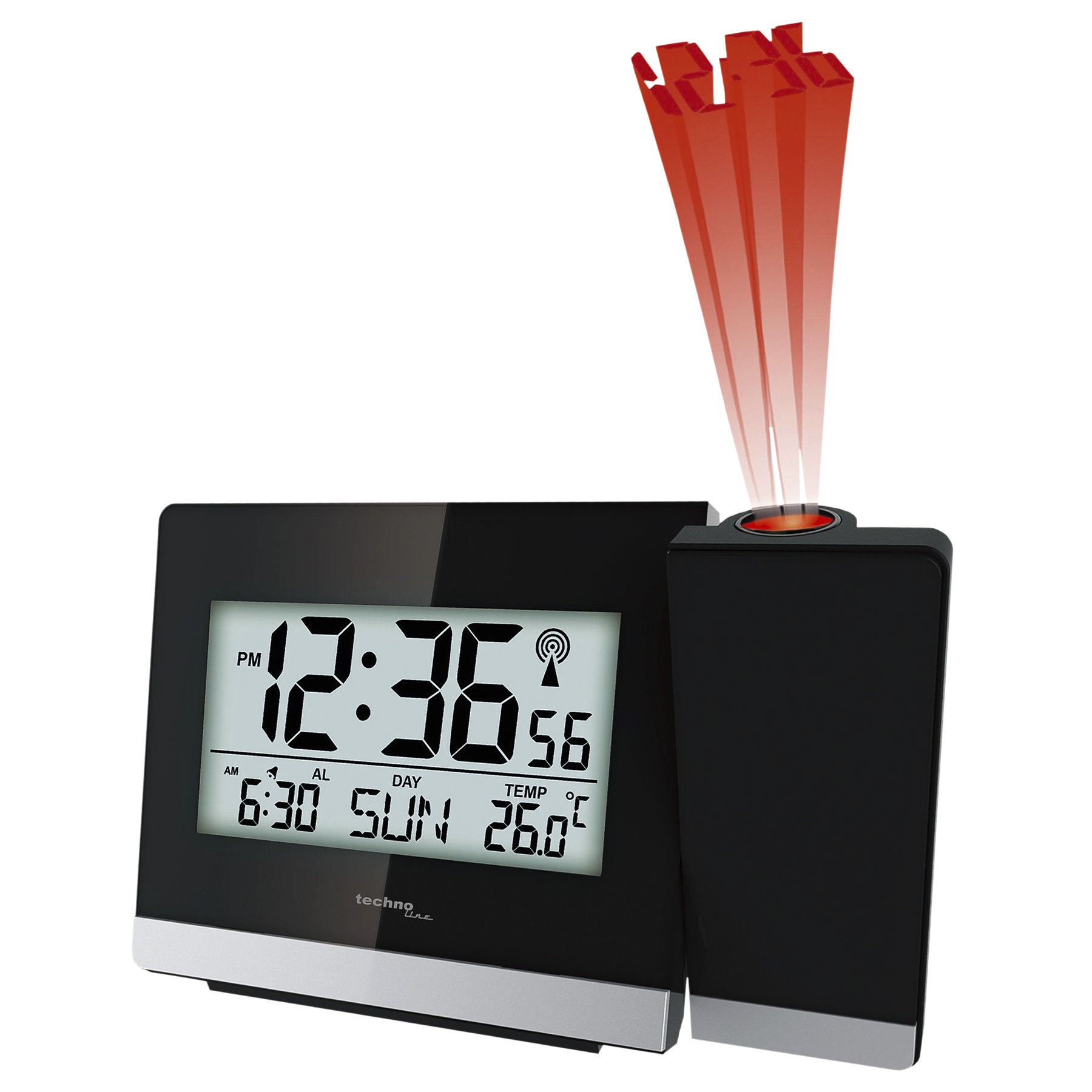 Годинник проекційний Technoline WT536 Black (WT536)