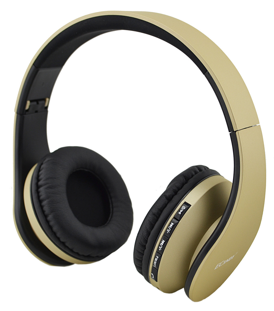 Бездротові навушники з мікрофоном ECandy Bluetooth Gold (np2_6158)