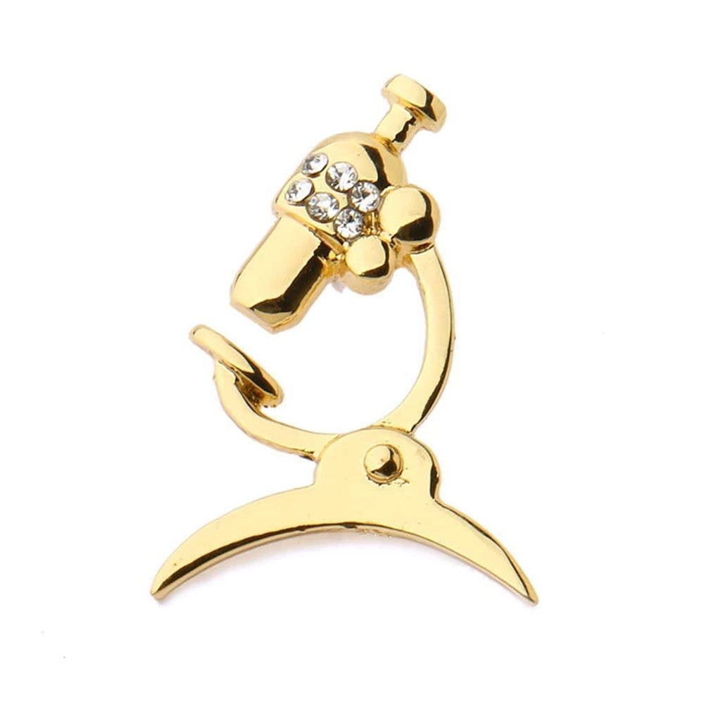 Значок BROCHE Микроскоп золотистый BRGV113373