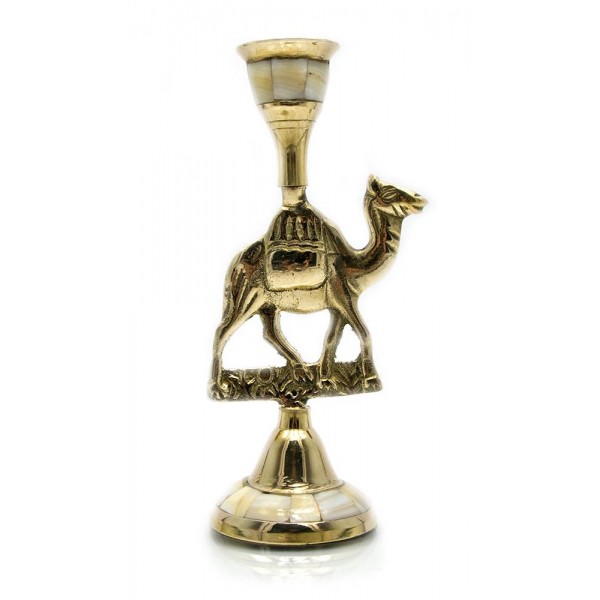 Свічник Верблюд бронзовий з перламутром (15,5х7.5х5.2 см) 23521