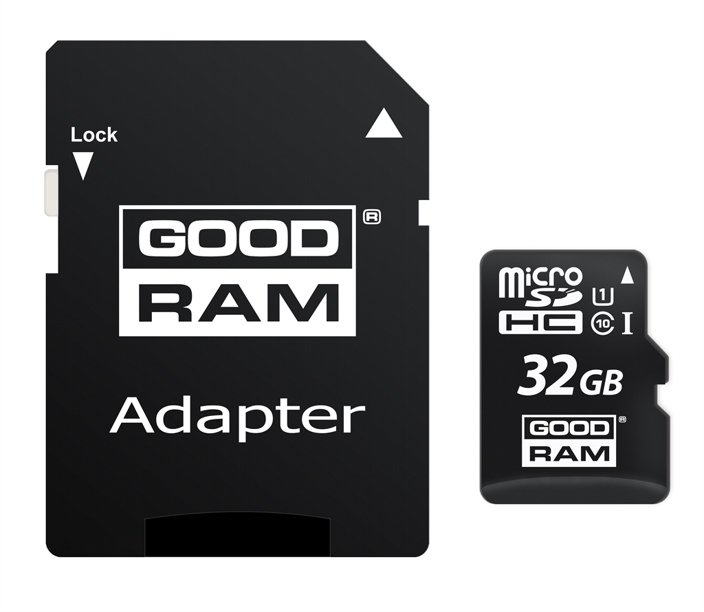 Карта пам'яті MicroSDHC 32GB UHS-I Class 10 Goodram + SD-adapter (M1AA-0320R12)