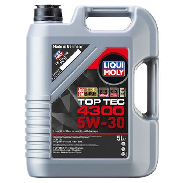Синтетическое моторное масло Liqui Moly Top Tec 4300 SAE 5W-30 5 л