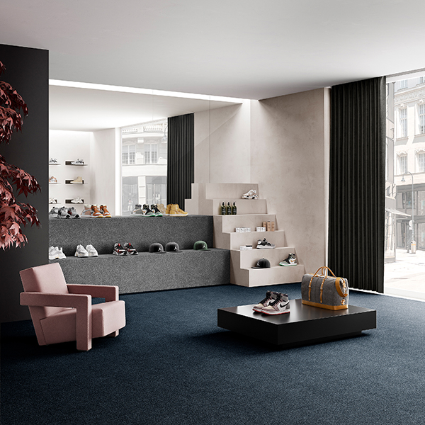Килимове покриття ковролін Associated Weavers Maxima 78 ширина 4м Синій