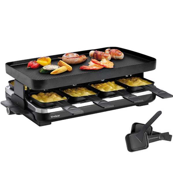 Электрогриль Trisa Raclette Supreme 8 Black 7561.4212 (1838)