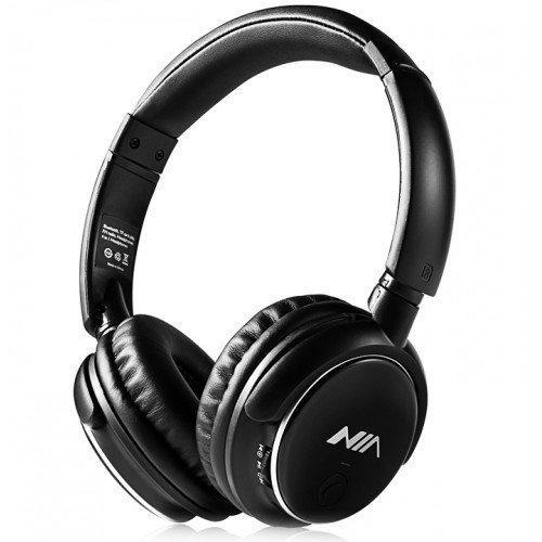 Бездротові стерео навушники NIA Q1 МР3 FM Bluetooth Black (np2_5865)