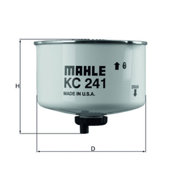 Фільтр паливний Mahle KC241D Range Rover III 2.7TD, 3.0TD, Discovery