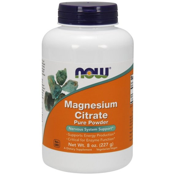 Микроэлемент Магний NOW Foods Magnesium Citrate Powder 227 g /76 servings/ Pure