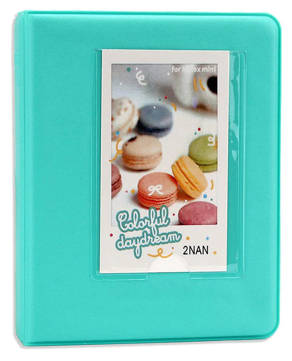 Фотоальбом для Fujifilm Instax Mini 12/11/40/70/90/99/EVO/Link/Liplay Polaroid 300/Z2300 бирюзовый