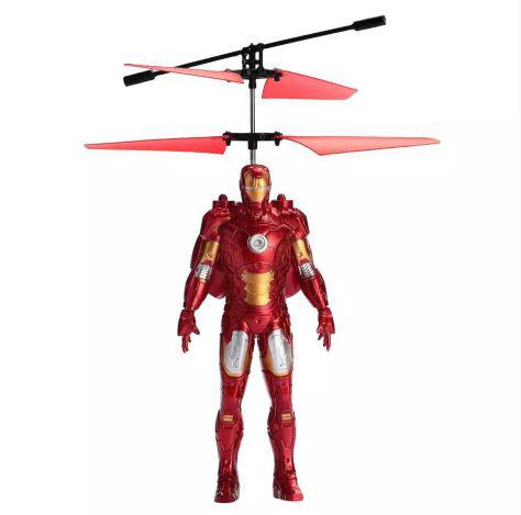 Інтерактивна іграшка SUNROZ Flying Avengers 2 супергерой літаючий робот Залізна людина Червоний (SUN0898)