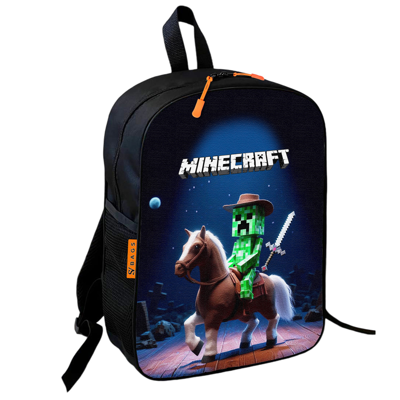 Дитячий шкільний рюкзак Minecraft Крипер, 36х27х13 см — арт. 2386324937