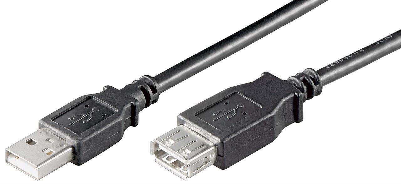 Кабель пристроїв-подовжувач Gutbay USB2.0 A M/F  1.8m AWG24+28 2xShielded D=4.2mm Cu чорний (78.01.2806)