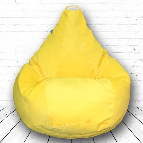 Крісло груша Tia-Sport Велюр 120х90 см жовтий (sm-0237-8)
