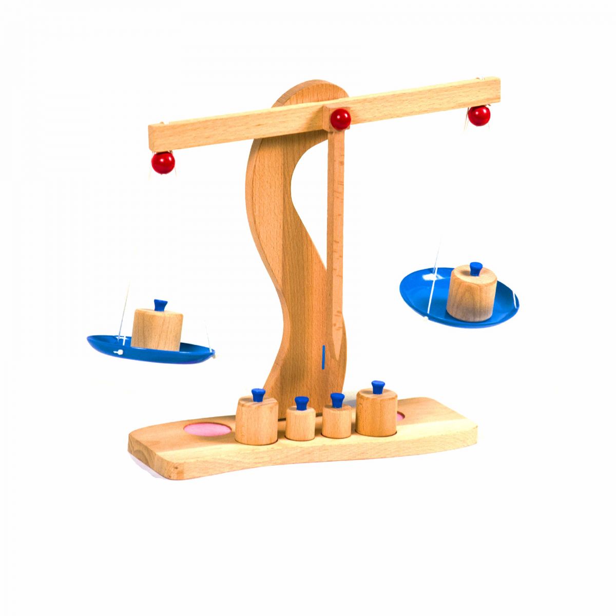 Игровые деревянные весы с гирьками Руди (Д680у)