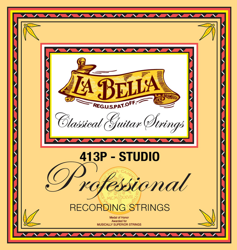 Струны для классической гитары La Bella 413P-Studio Professional Classical Guitar Strings Medium Tension