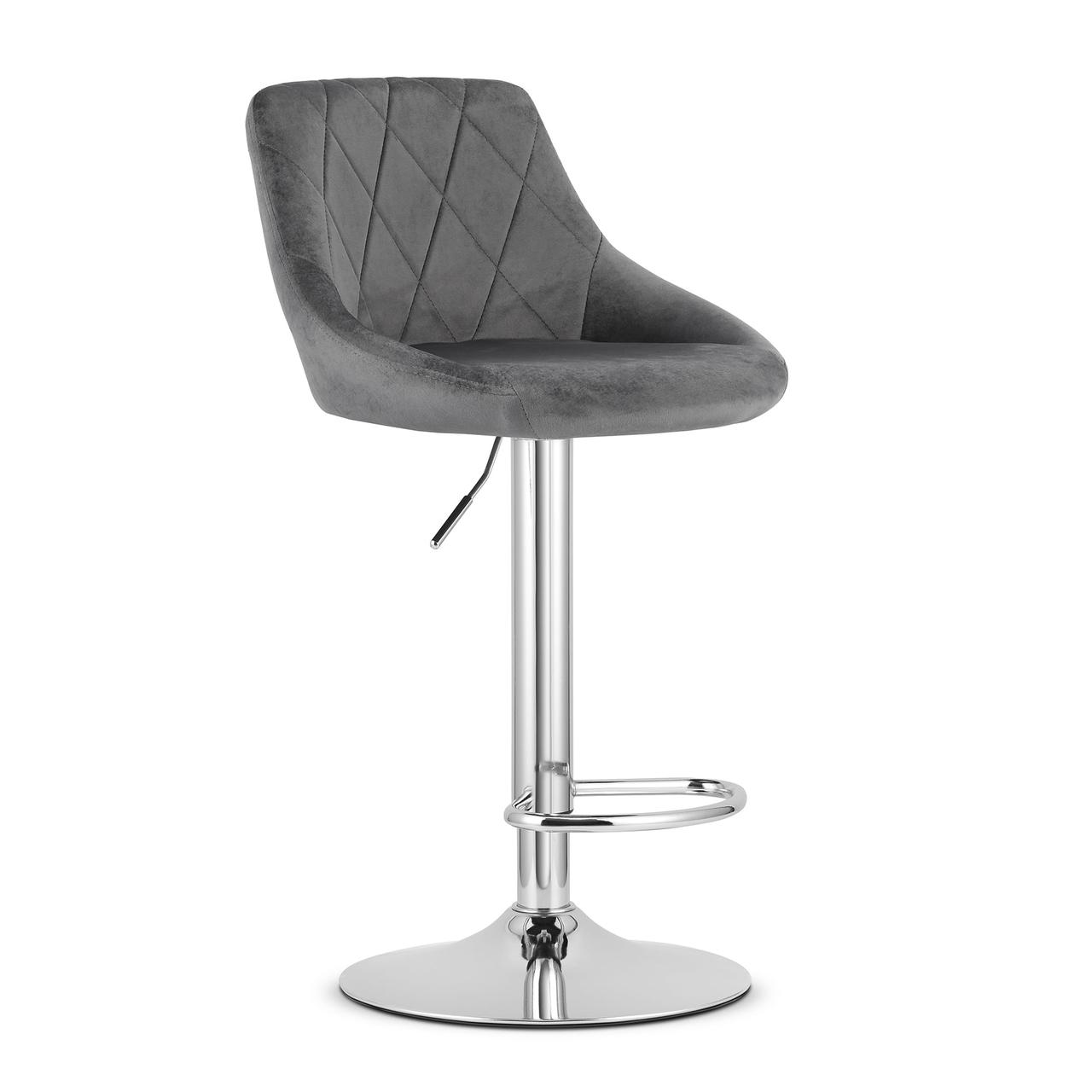 Барный стул LEOBERT KAST GREY-CHROM (Aksamit)