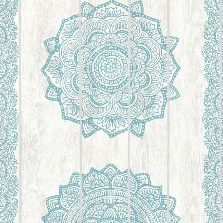 Флізелінові шпалери A.S.creation Boho Love Бірюзові (36462-4)