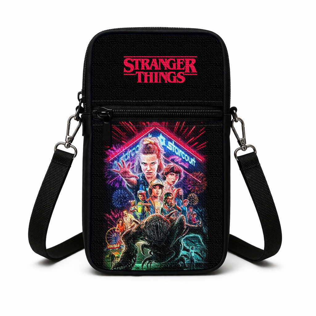 Дитяча сумка через плечо Дуже дивні справи (Stranger Things), 19×10×5 см, різнокольорова