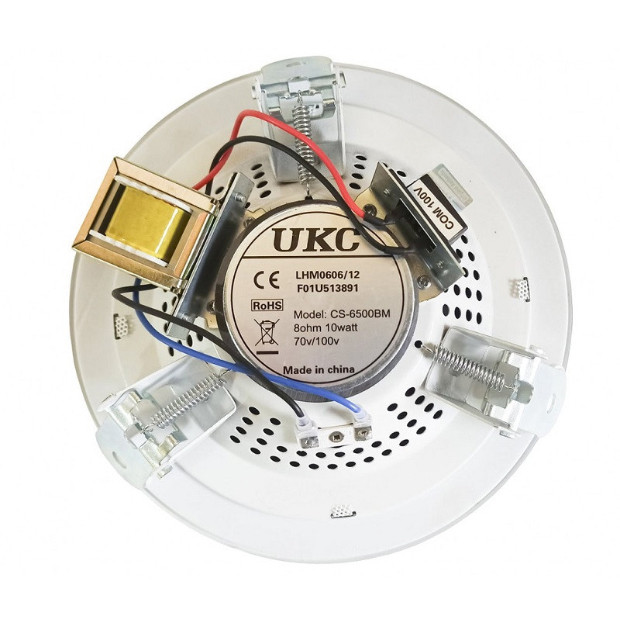 Акустика стельова вологостійка UKC CS-6500BM 6,5" Білий