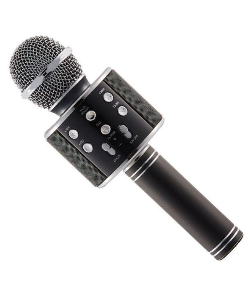 Портативный Bluetooth микрофон-караоке MOD-858 Черный (blgi42)