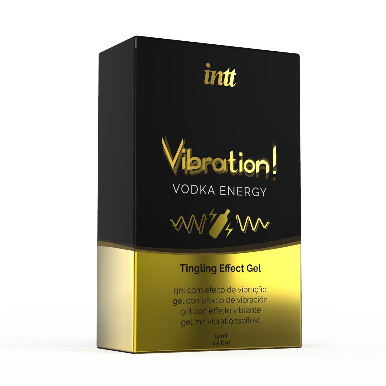 Рідкий вібратор Intt Vibration Vodka зі смаком енергетика з алкоголем 15 мл (SO2919)