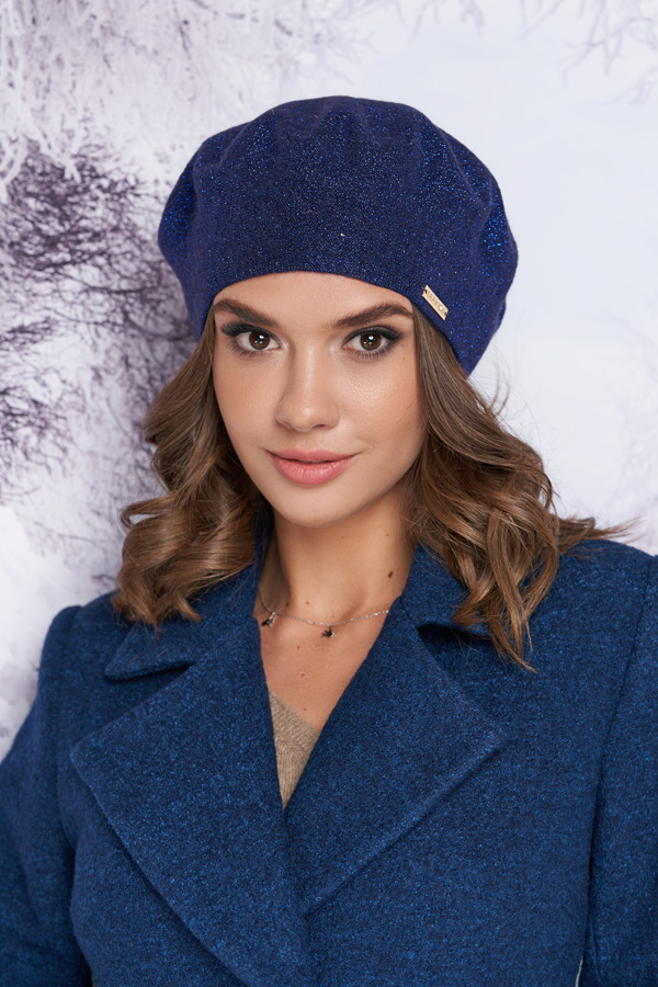 Берет с цельной флисовой подкладкой «Наиля» Braxton джинсовый 56-59