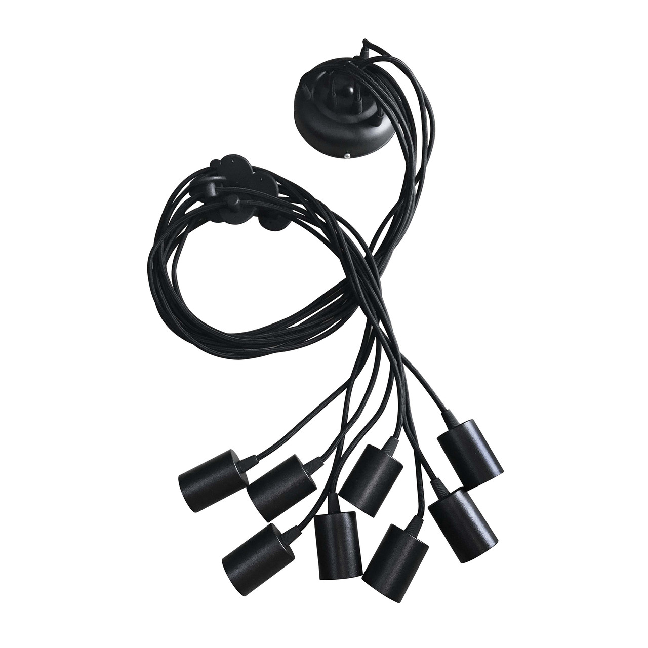 Люстра паук на восемь ламп MSK Electric Spider NL 149-8 Черный (613574)