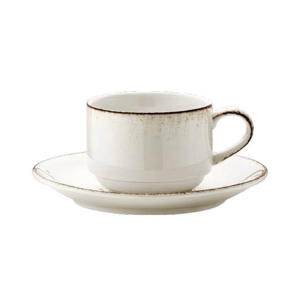 Чашка с бюдцем Для чая Retro Bonna 180 мл + 16 см (E100GRM01CFT)