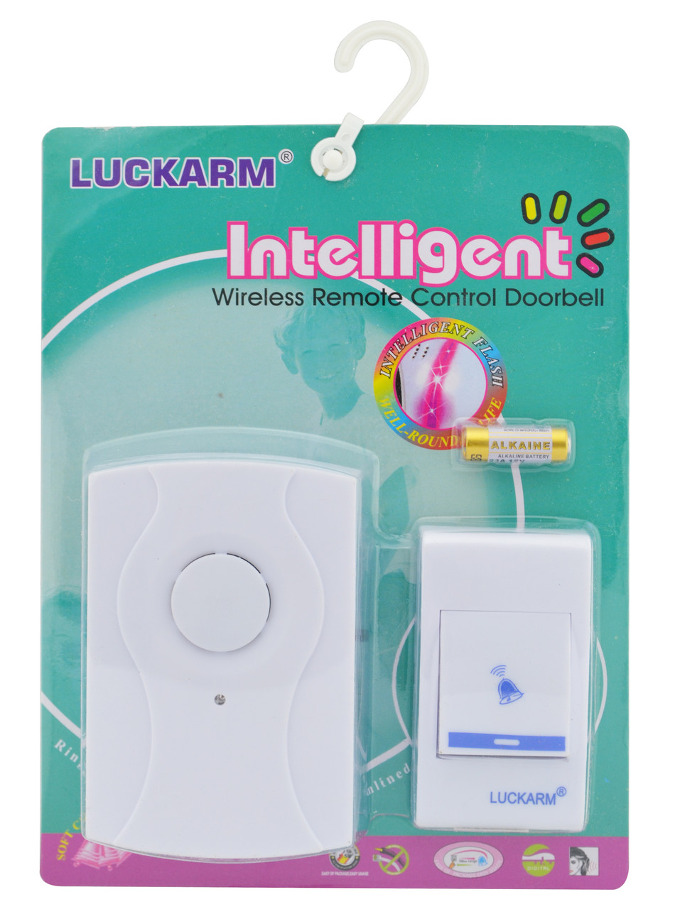 Бездротовий дверний дзвінок Luckarm Intelligent 601 від мережі 220V White (3_00415)