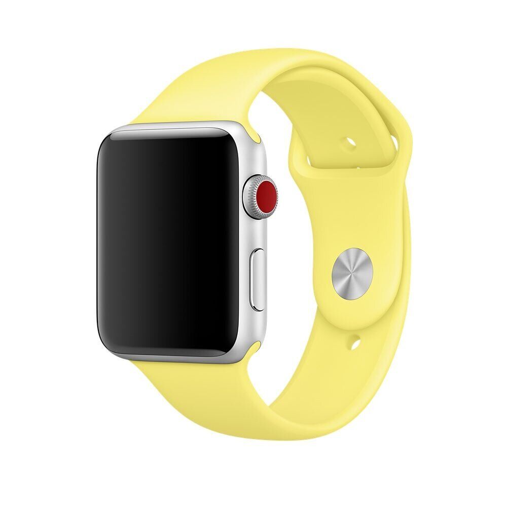 Ремешок Sport Band для Apple Watch 42/44mm силиконовый ARM Series 5 4 3 2 1 Lemonade