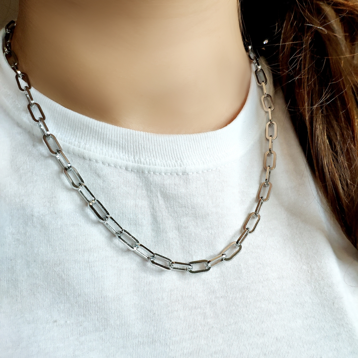 Серебряное колье SilverBreeze без камней (2126331) 500