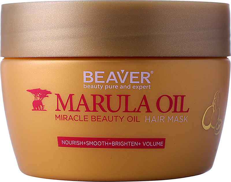 Маска для глубокого питания поврежденных волос с маслом Марулы Beaver 250 мл (56225)