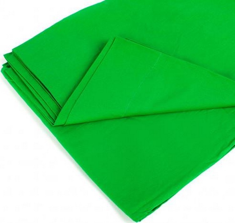 Фон тканевый зеленый для фотостудии 1х1.1 м Chromakey (uff12)